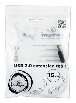 USB 2.0 extension cable, 15 cm