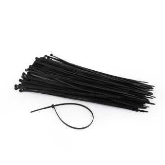 Nylon cable ties, 250 x 3.6 mm, UV resistant, bag of 100 pcs