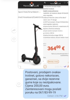 Prodajem elektricni trotinet