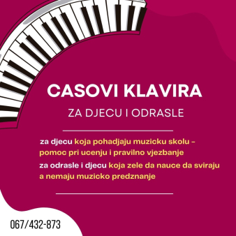 Klavir, casovi