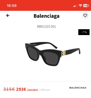 Suncane naocare ORIG BALENCIAGA 