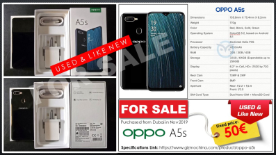 For Sale Used / Like New OPPO A5s 32GB