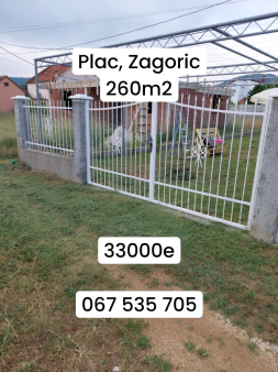 Plac, 260m2, Zagoric, Podgorica, Prodaja 