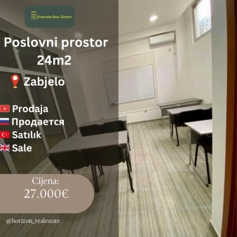 Poslovni prostor, 24m2, Zabjelo, Podgorica, Izdavanje