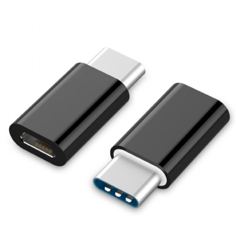 USB 2.0 Type-C  adapter (CM/MicroUSB-F), black