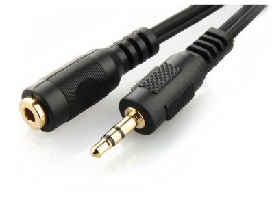 Audio kabal 3.5 mm stereo, extension cable, 5 m