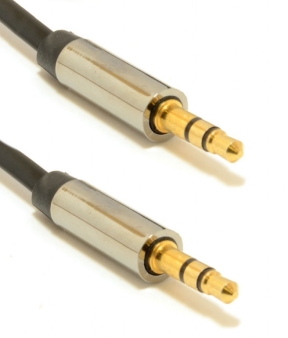 Stereo audio cable 3.5 mm stereo audio cable, 0.75 m