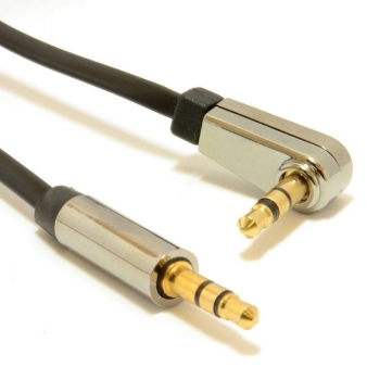 Kabal right angle 3.5 mm stereo audio cable, 0.75 m