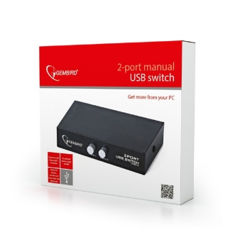 Switch 2-porta, manual USB, DSU-21 Gembird