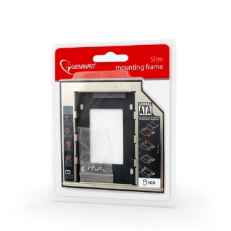 Slim mounting frame for 2.5'' drive to 5.25'' bay, for drive up to 9.5 mm