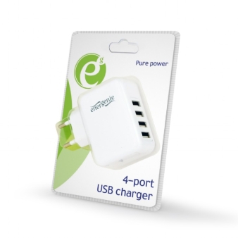 Universal USB charger, 3.1 A, white
