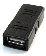 USB 2.0 coupler, black