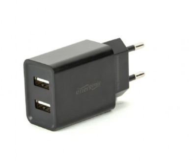 Punjač 2-port universal USB, 2.1 A, black