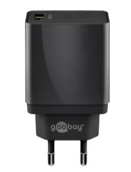 USB brzi punjač QC3.0 (18W) crni, Goobay