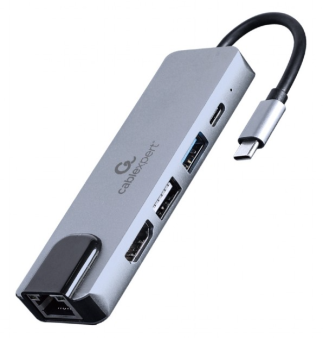 USB Type-C 5-in-1 multi-port adapter, Gembird