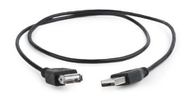 USB 2.0 extension cable, 0.75 m, black