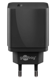 USB-C adapter za punjenje telefona 25W, black, Goobay