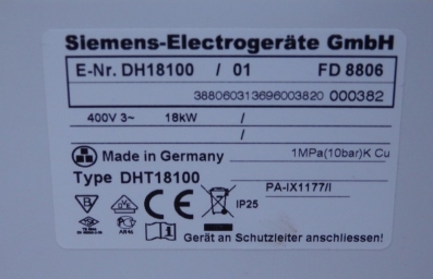 Siemens protočni bojler