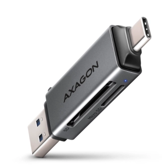 Axagon 3.2 čitač kartica sa USB-C i USB-A