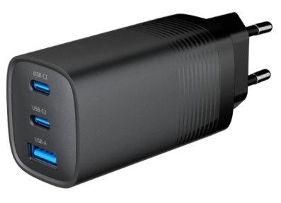 3-portni 65 W GaN USB PowerDelivery brzi punjač