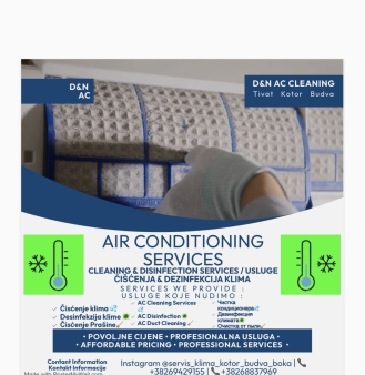 Profesionalna dezinfekcija i čišćenje klima uređaja i Servis klima