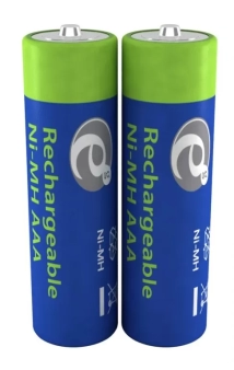 Rechargeable AAA batteries, 850mAh, 2pcs blister pack