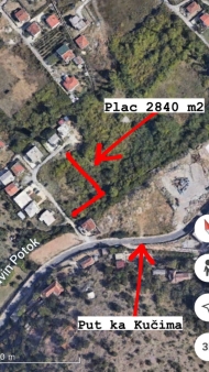 Plac 2840m2, Masline, Podgorica, Prodaja