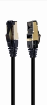 S/FTP Kat. 8 LSZH patch kabel, crni, 3 m