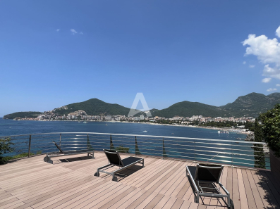 BUDVA,DUKLEY GARDENS-Luksuzan dvosoban stan od 156m² sa terasom od 130m² i panoramskim pogledom (Mogućnost plaćanja u kriptovalutama)