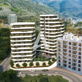 Bečići, Budva - Dvosoban stan 65,67m2 sa pogledom na more i garaznim mestom u kompleksu 