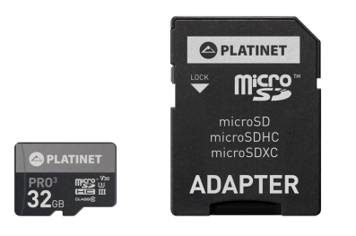 PLATINET microSD SECURE DIGITAL + ADAPTER SD 32GB