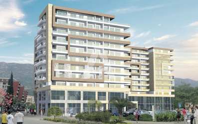 Porto Budva – Nov jednosoban stan 60,25 m² + 11,92 m² terase, sa prelepim pogledom na more i Stari Grad