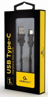 Gembird USB 2.0 AM to Type-C cable (AM/CM), 1m