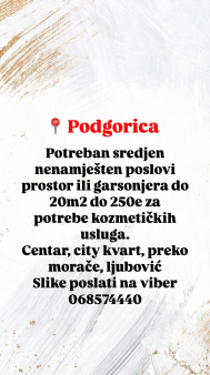 Tražim poslovni prostor do 20m2