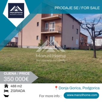 Kuća (zgrada), 488m2, plac 952m2, Donja Gorica, Prodaja