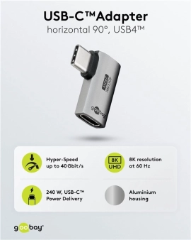 USB-C™ adapter Horizontalni 90°, USB4™