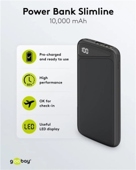 Power Bank Slimline 10.000 mAh