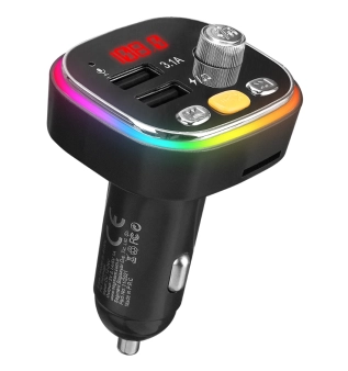 FM transmiter sa bluetooth-om za auto, RGB,  S-link  SL-BT306