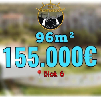 Trosoban stan, 96m2, Blok 6, Podgorica, Prodaja