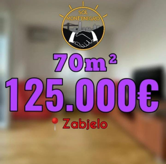 Prodaje se trosoban Stan na Zabjelu, nalazi se na 2.spratu.70m  Cijena 125000 e. Za sve informacije