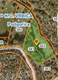 Plac 1557m2, Sjenice, Kuči, okolina Podgorice