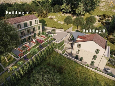 Jednosoban stan 51.15m2 u novom stambenom kompleksu u Prčnju, Kotor