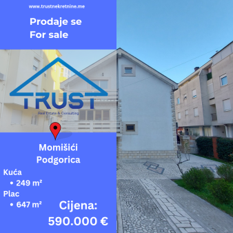 Kuca, 249 m2, Momisici, Podgorica, Prodaja