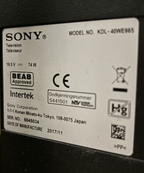 TV Sony Bravia KDL-40WE665