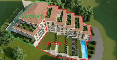 Jednosoban stan 45.25m² u novom stambenom kompleksu Minder Resort, Bečići – Mogućnost odloženog plaćanja i bez plaćanja poreza od 3%