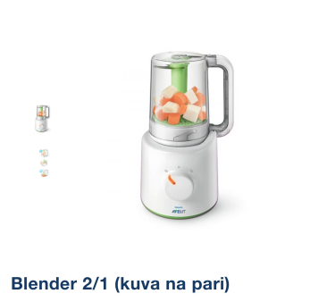 Philips Avent aparat 2u1 za kuvanje na pari