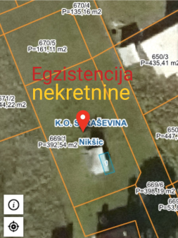 Plac, 542 m2, Straševina, Niksic, Prodaja