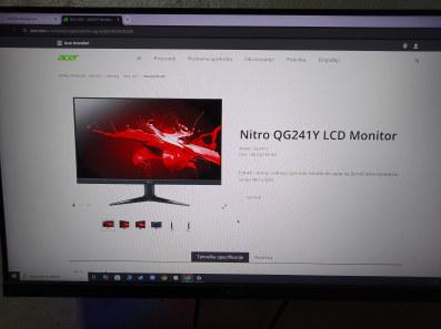 Monitor ACER NITRO QG241Y LCD 