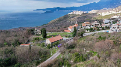 Plac 155m² sa pogledom na more, Blizikuće, Budva