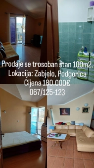 Dvosoban 100m2 i trosoban 100m2, Zabjelo, Podgorica, Prodaja